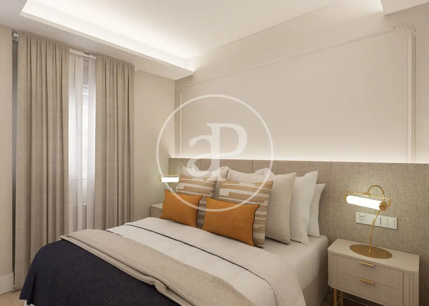 Schlafzimmer von Wohnung zum Verkauf in Madrid mit Klimaanlage, Heizung und Terrasse