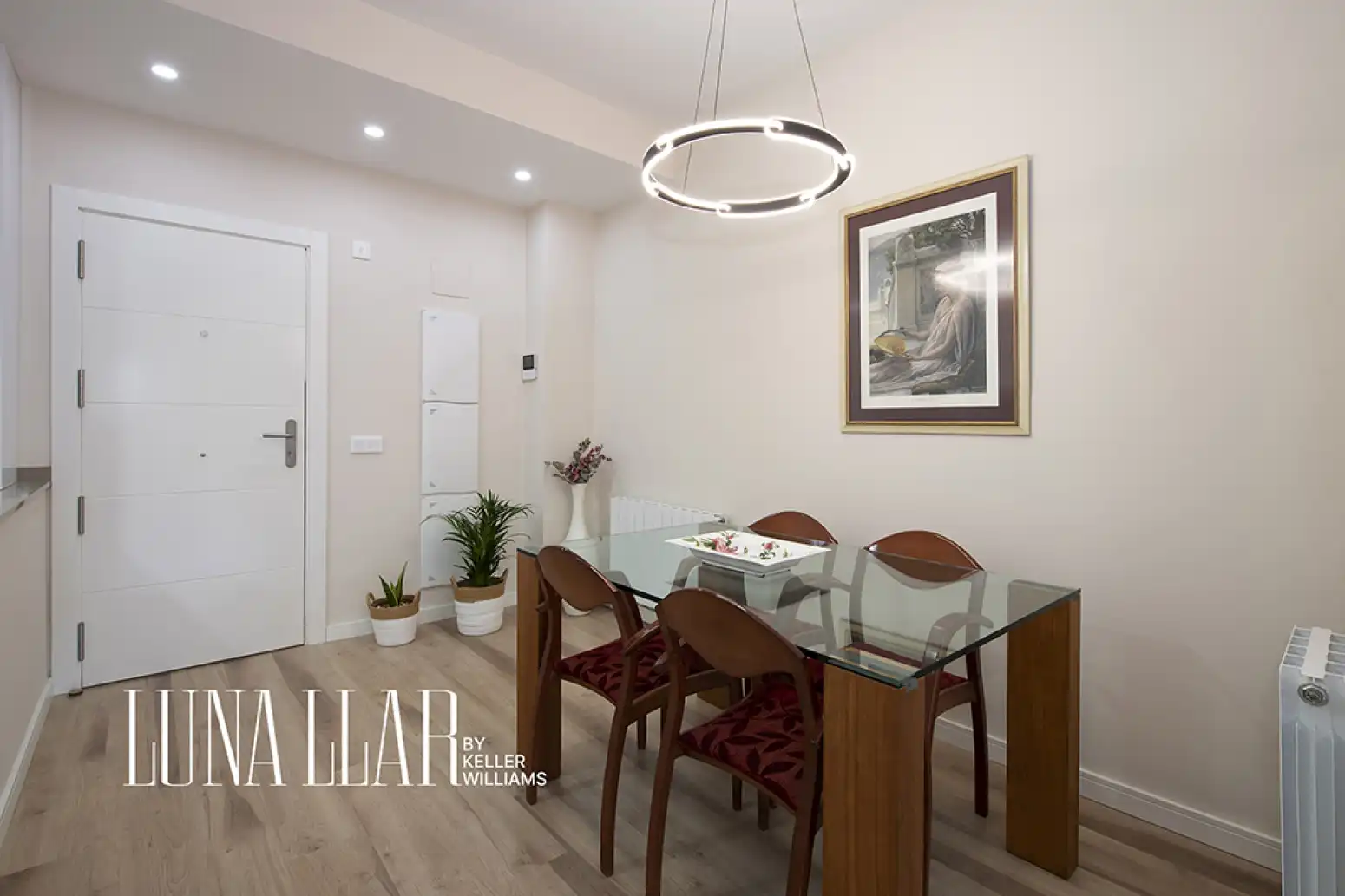 Esszimmer von Wohnung zum Verkauf in Gavà mit Klimaanlage, Privatgarten und Parkett