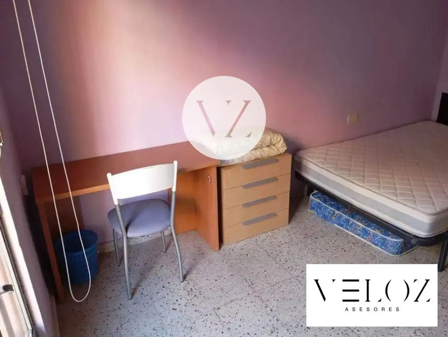 Schlafzimmer von Wohnung zur Miete in Salamanca mit Heizung, Terrasse und Möbliert