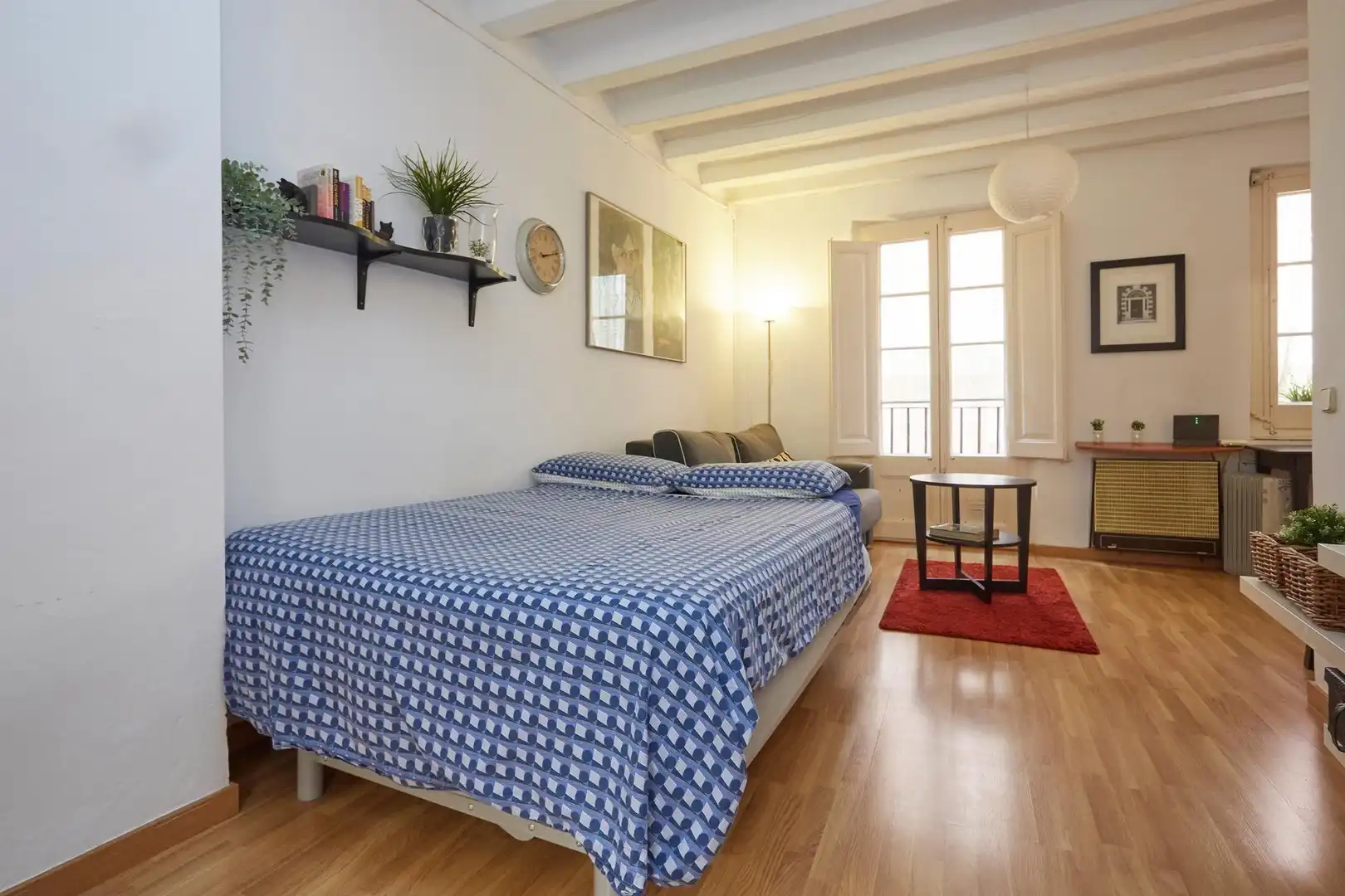 Bedroom of Lofts for sale in Barcelona  with Parquet flooring and Balcony