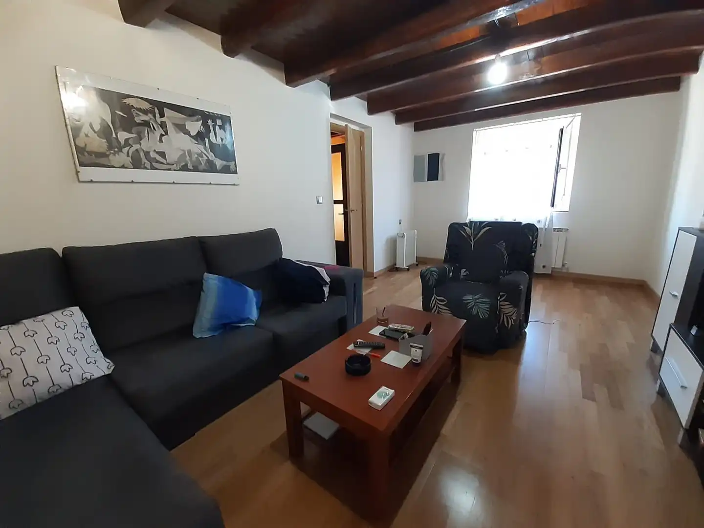 Living room of Houses for sale in Montamarta  with Heating, Parquet flooring and Storage room