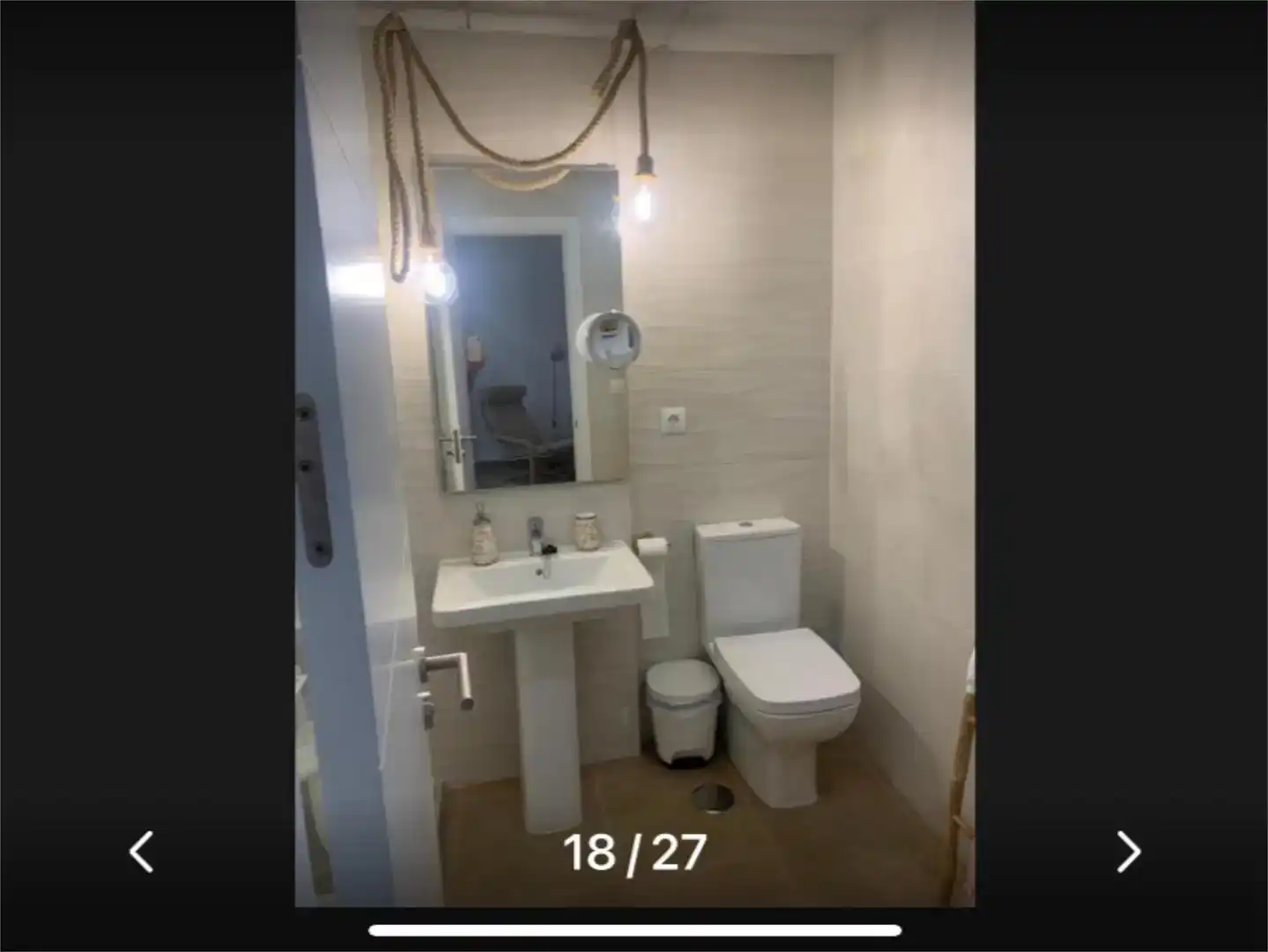 Badezimmer von Wohnung zur Miete in Rota mit Klimaanlage, Privatgarten und Schwimmbad