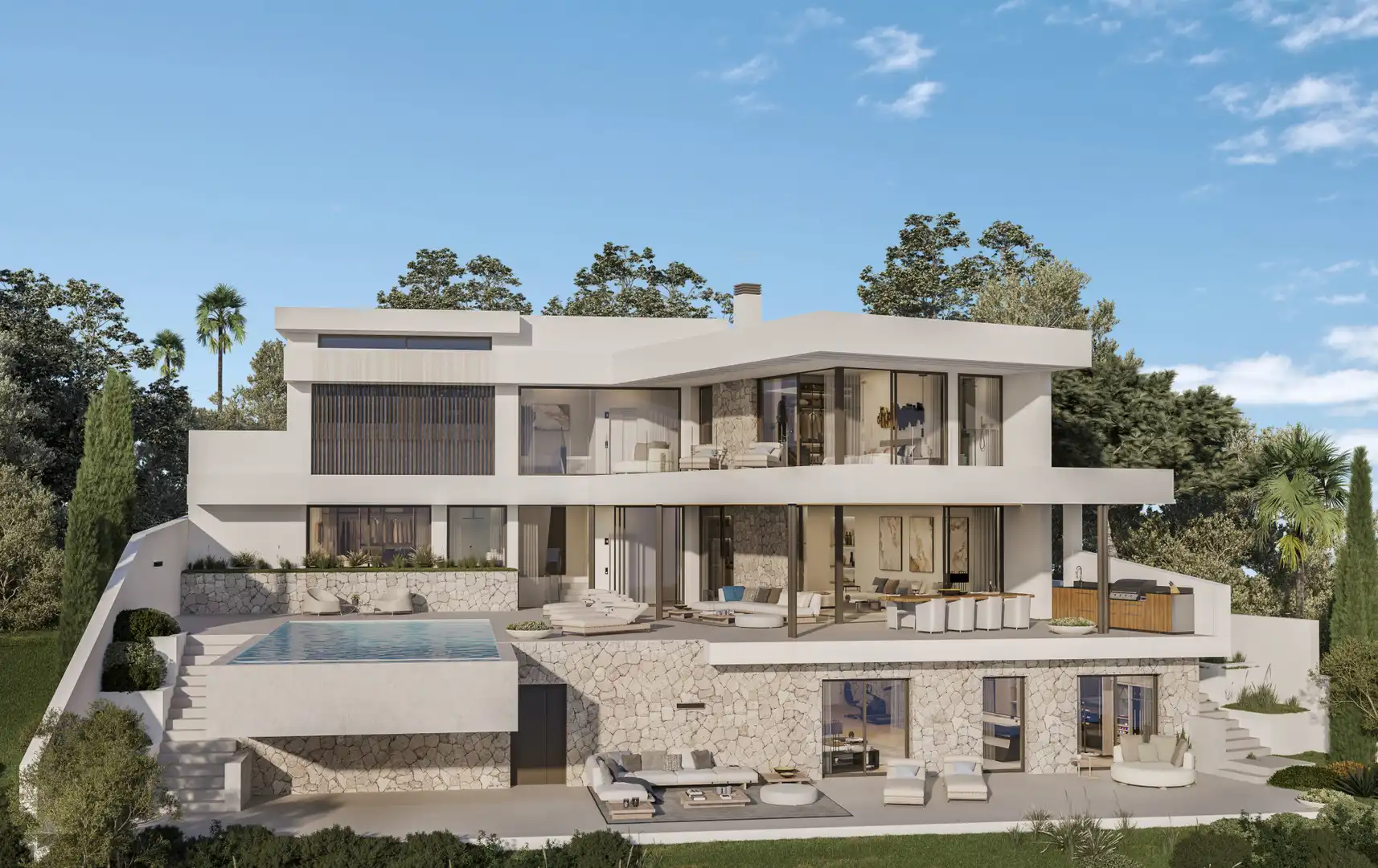 Casa con piscina en venta en El Faro de Calaburra - Chaparral