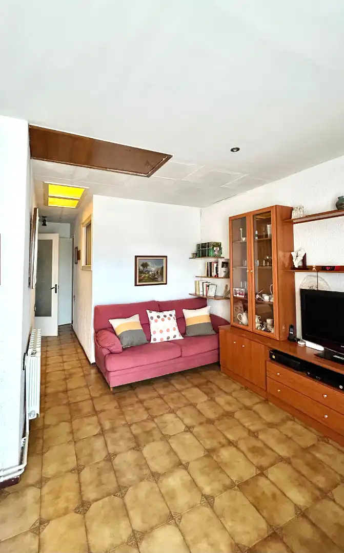 Sala de estar de Piso en venta en Terrassa con Aire acondicionado, Calefacción y Terraza