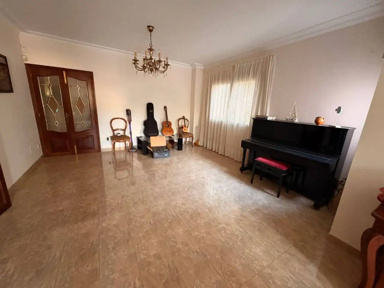Sala d'estar de Pis en venda en Manacor amb Aire condicionat, Jardí privat i Terrassa