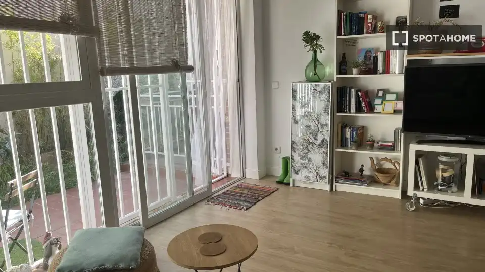 Sala d'estar de Apartament per a compartir en Madrid amb Aire condicionat, Calefacció i Terrassa