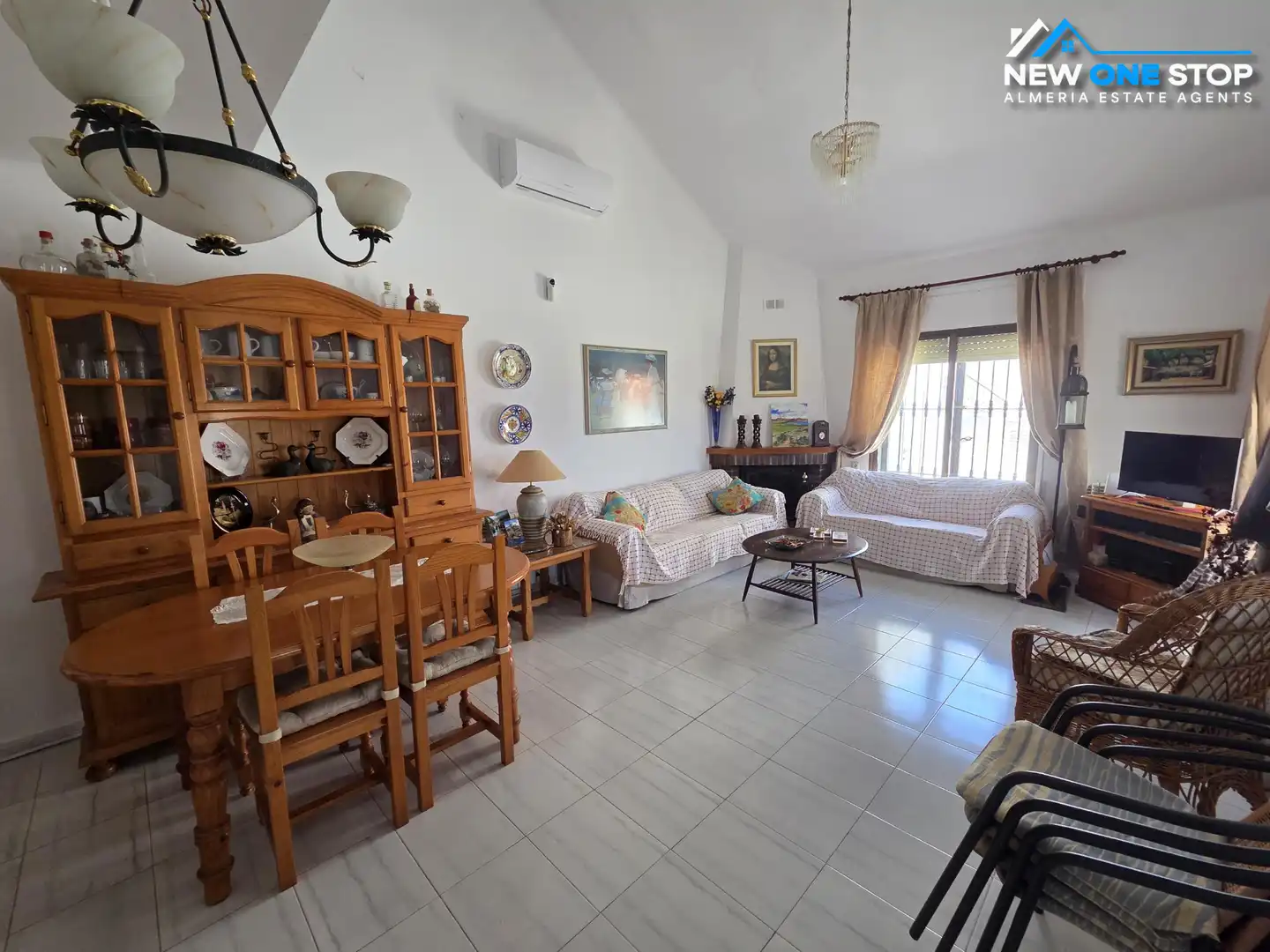 Living room of Houses for sale in Mojácar  with Air Conditioner, Terrace and Storage room