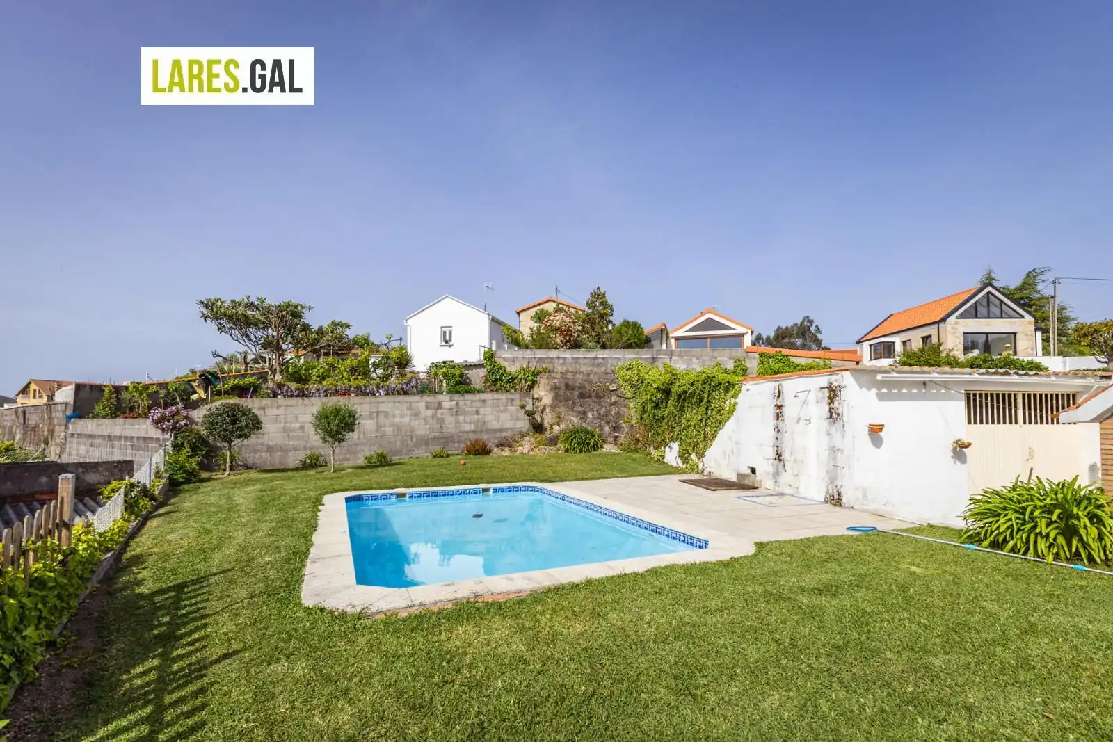 Jardín de Casa o chalet en venta en Bueu con Jardín privado, Terraza y Trastero