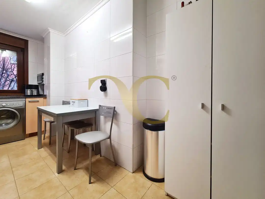 Kitchen of Flat for sale in Gijón   with Heating, Terrace and Furnished