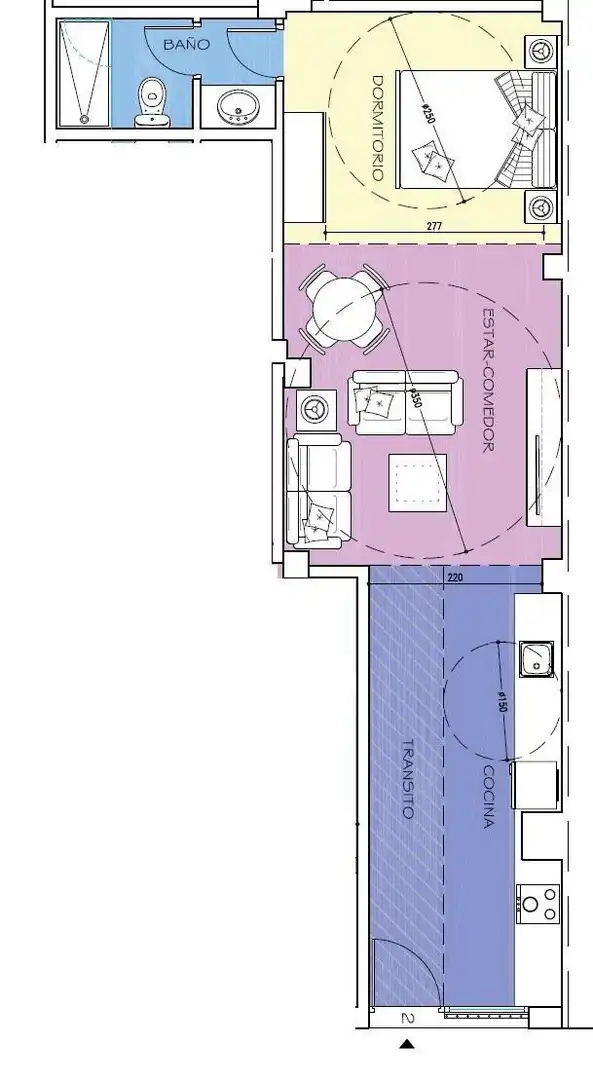 Habitación de Piso en venta en Córdoba con Aire acondicionado