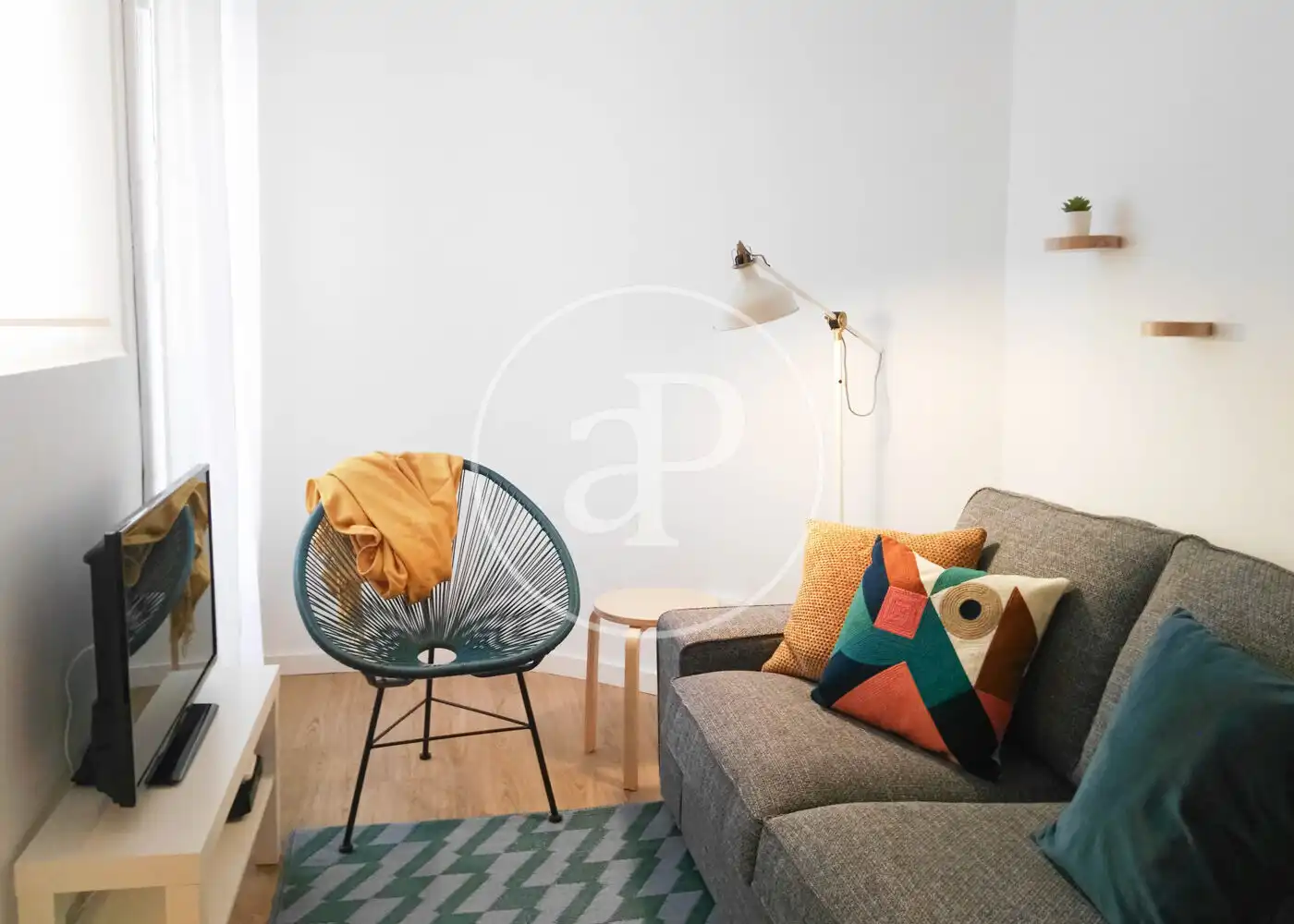 Living room of Flat for sale in Barcelona  with Heating and Furnished