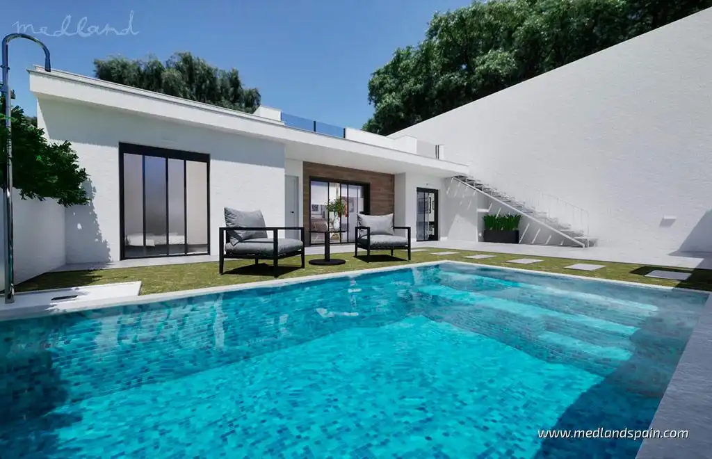 Swimming pool of Houses for sale in Torre-Pacheco  with Private garden, Terrace and Swimming Pool