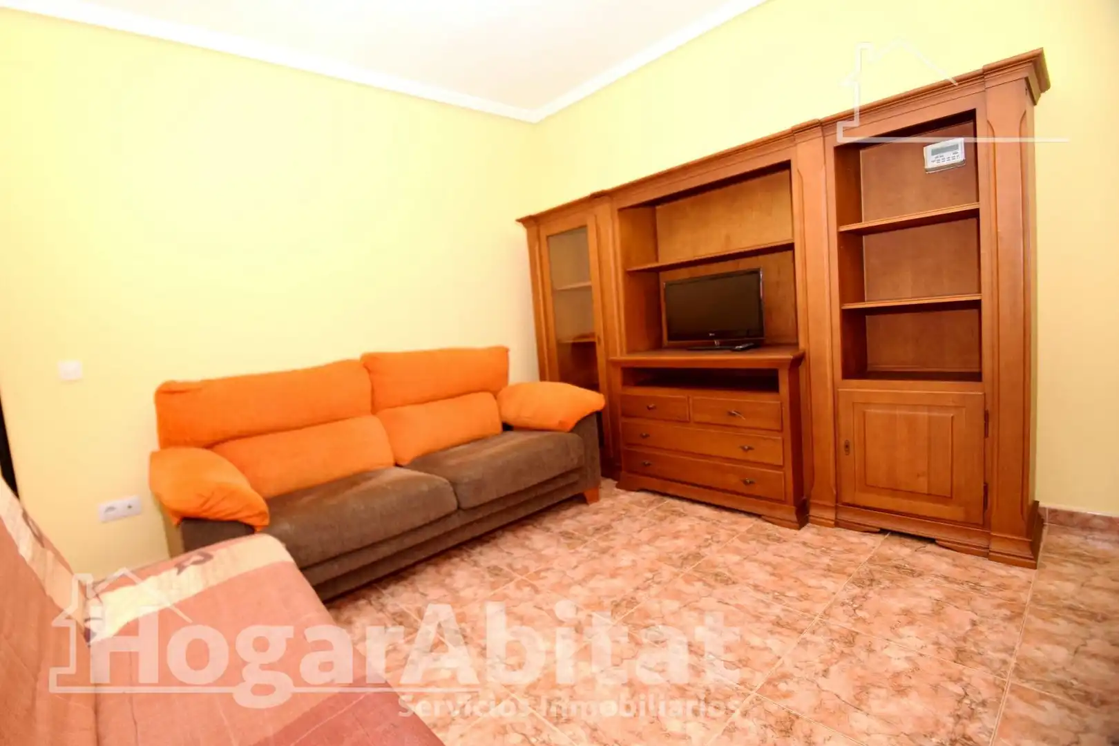 Sala d'estar de Pis en venda en Burriana / Borriana amb Aire condicionat, Calefacció i Moblat