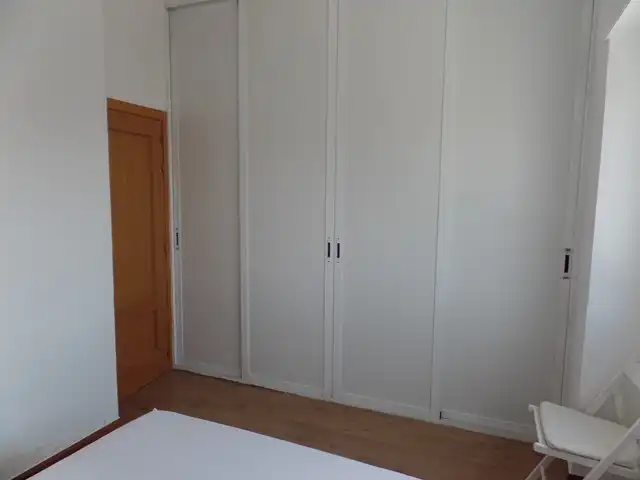 Schlafzimmer von Wohnung zur Miete in Madrid mit Heizung, Terrasse und Möbliert
