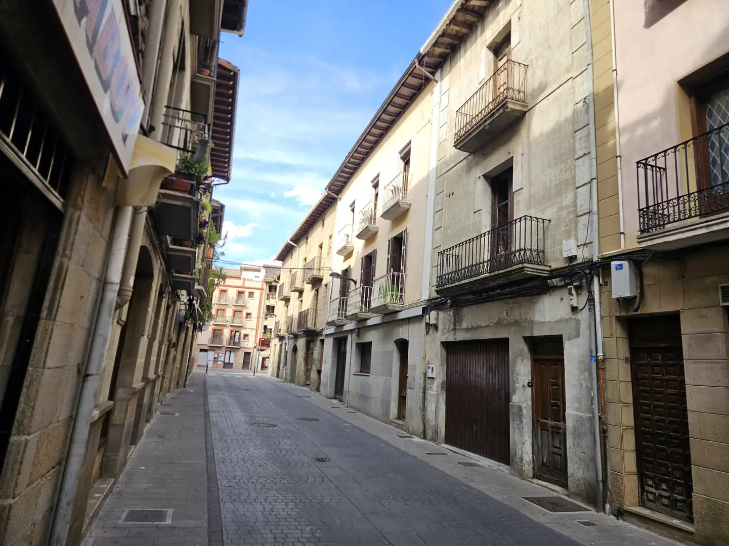 Vista exterior de Casa adosada en venta en Sangüesa / Zangoza
