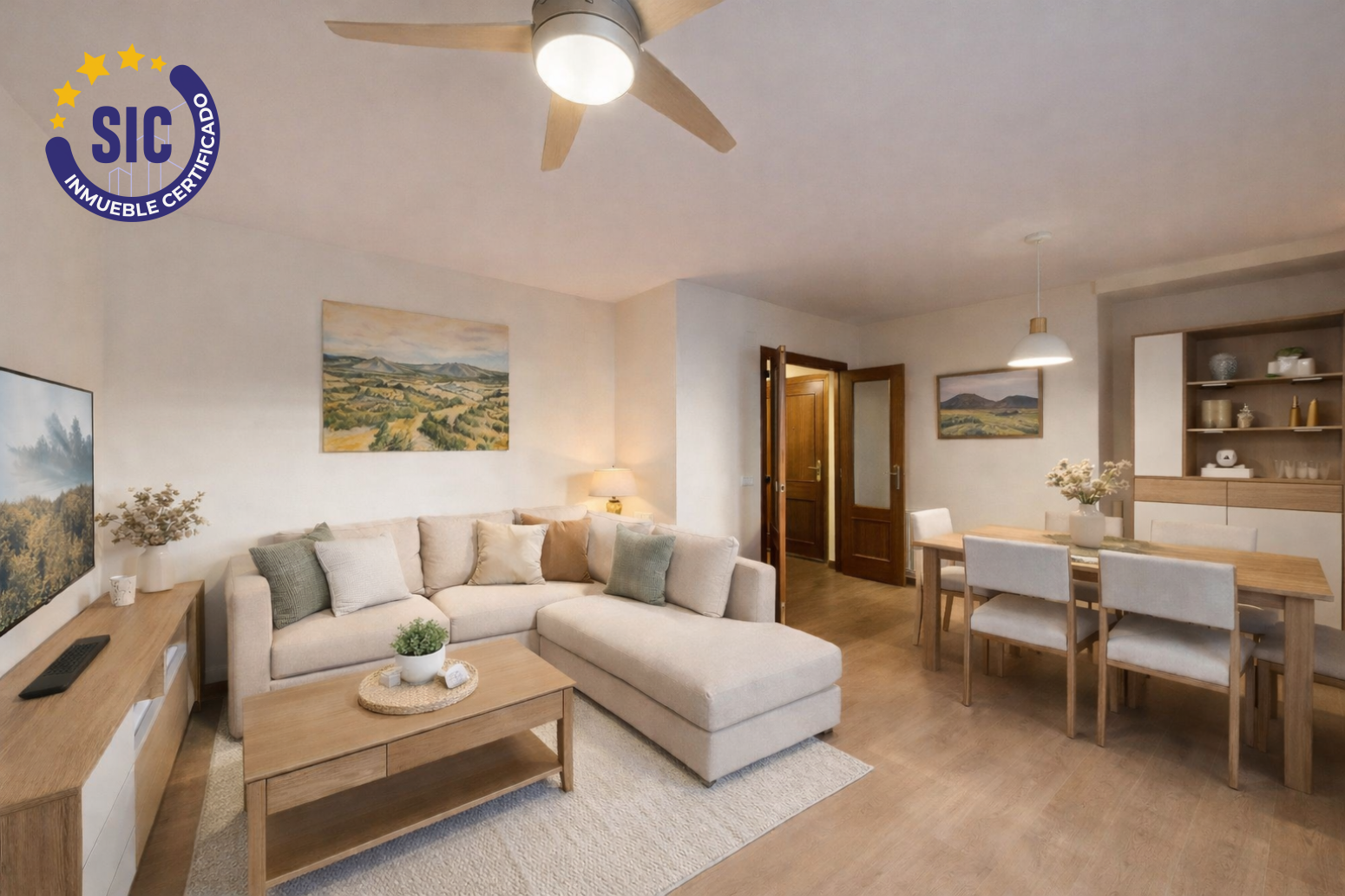 Sala d'estar de Pis en venda en  Valencia Capital amb Calefacció i Moblat