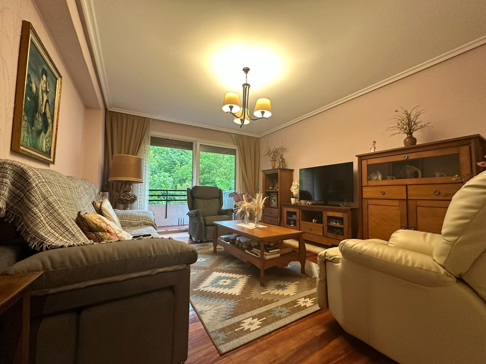 Living room of Flat for sale in Idiazabal  with Heating, Furnished and Balcony