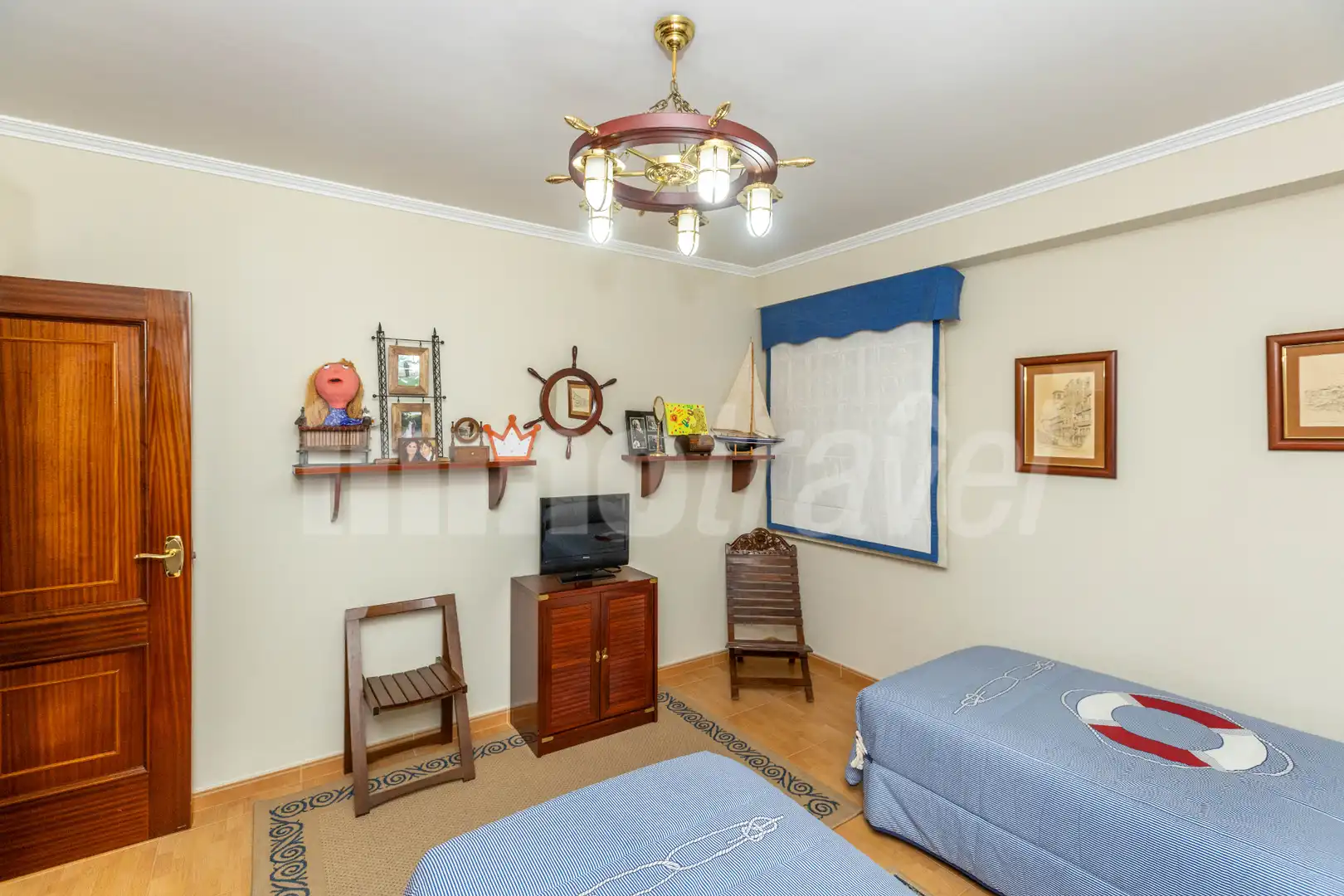 Schlafzimmer von Wohnung zum Verkauf in Sanxenxo mit Privatgarten, Terrasse und Möbliert