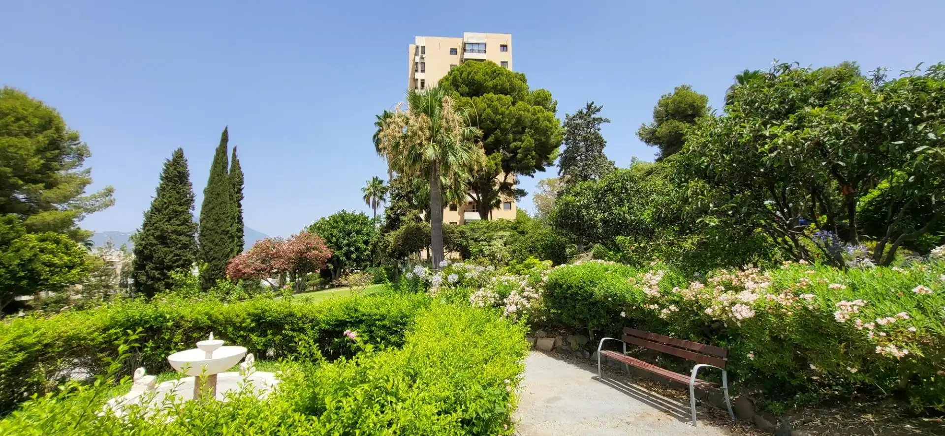 Garden of Flat for rent in Marbella  with Air Conditioner, Heating and Terrace