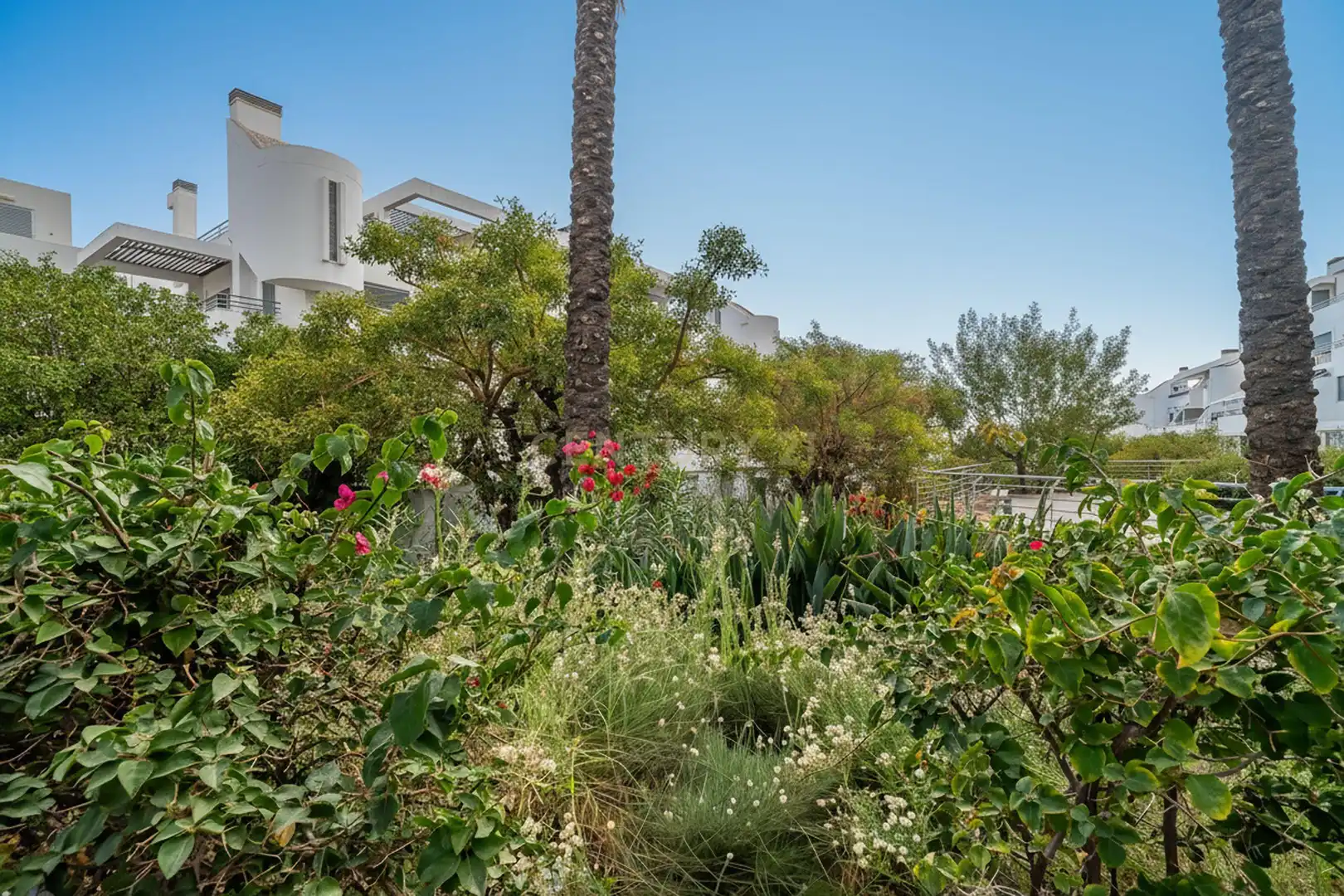 Garden of Apartments for sale in Mijas  with Air Conditioner and Swimming Pool