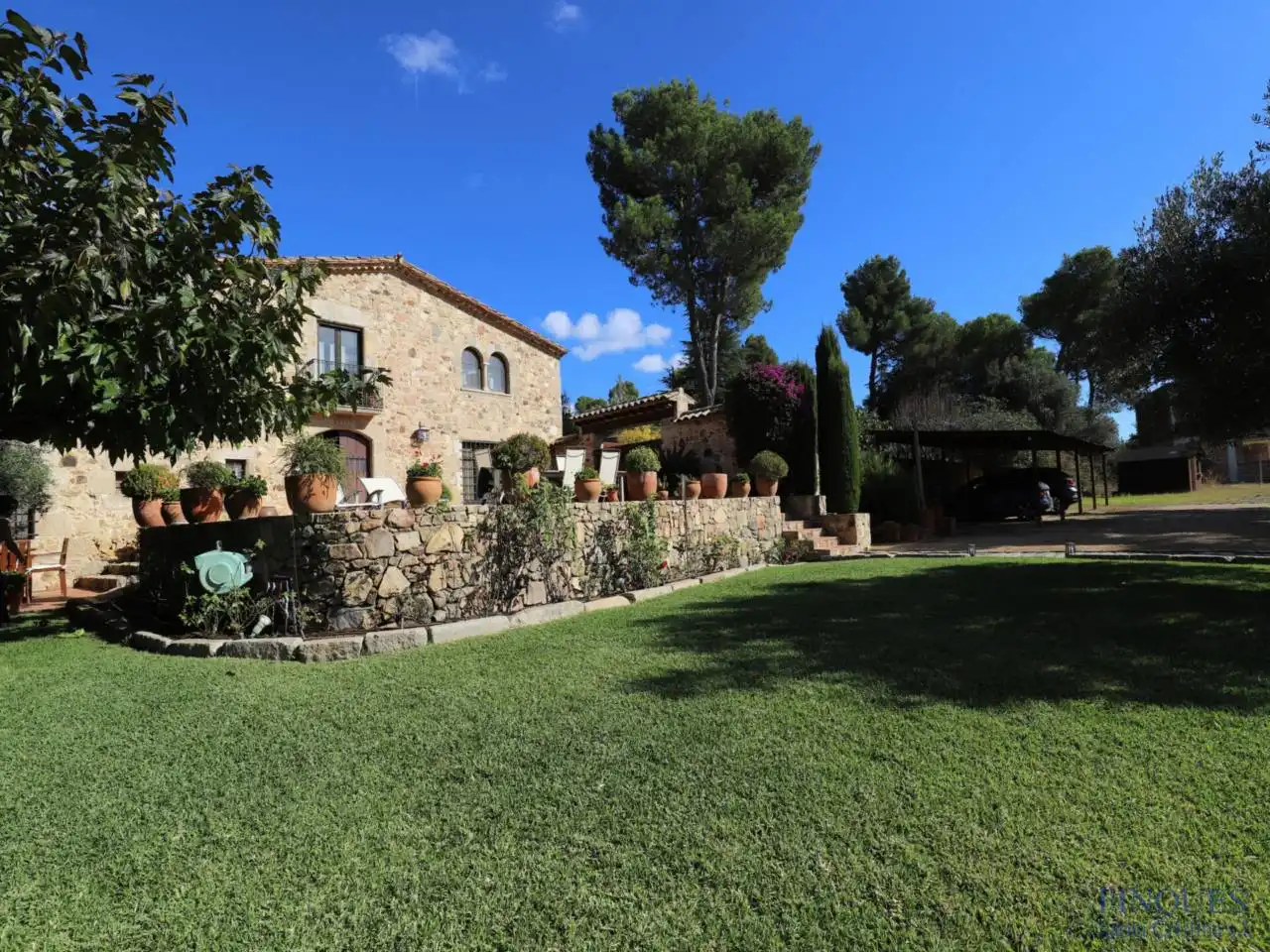 Jardí de Finca rústica en venda en Santa Cristina d'Aro amb Aire condicionat, Calefacció i Jardí privat