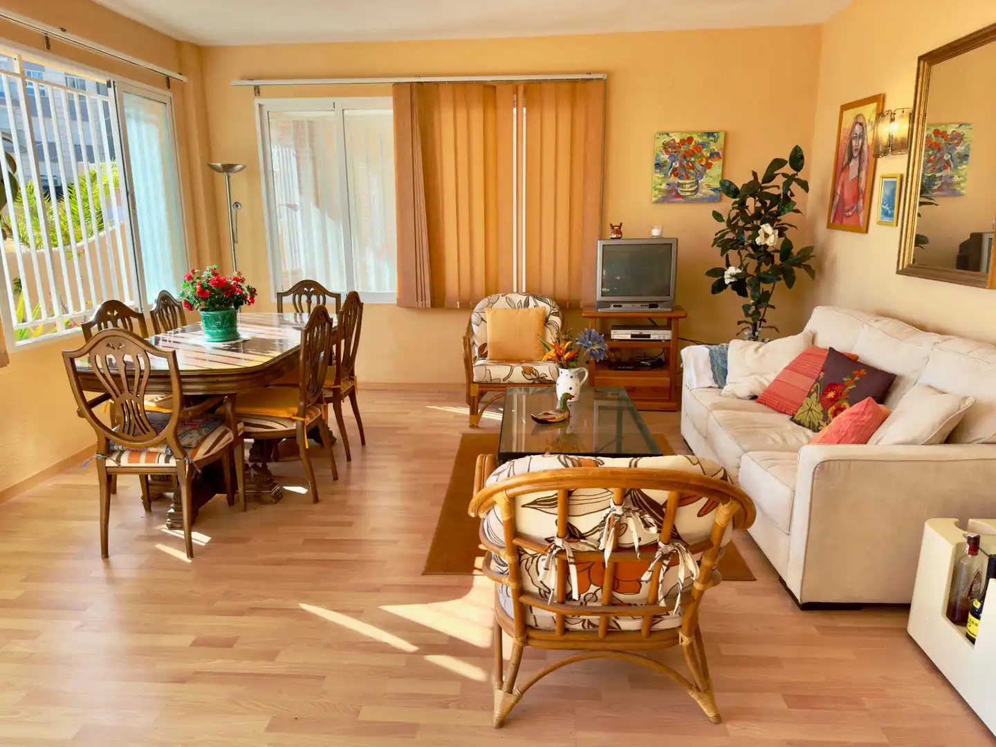 Sala de estar de Apartamento en venta en Calpe / Calp con Terraza, Amueblado y Horno