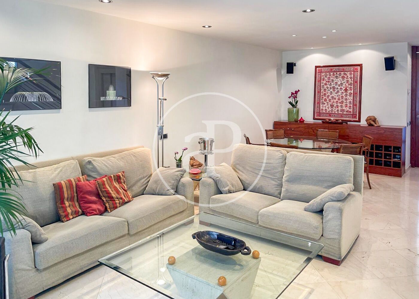 Sala d'estar de Casa o xalet de lloguer en  Barcelona Capital amb Aire condicionat, Calefacció i Terrassa