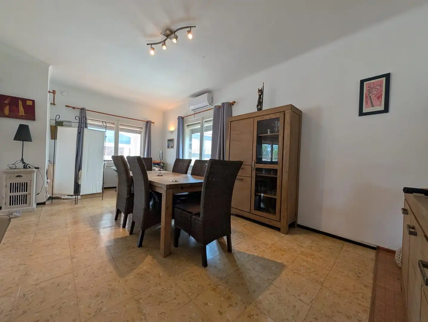 Esszimmer von Haus oder Chalet zum Verkauf in Roses mit Privatgarten, Terrasse und Möbliert