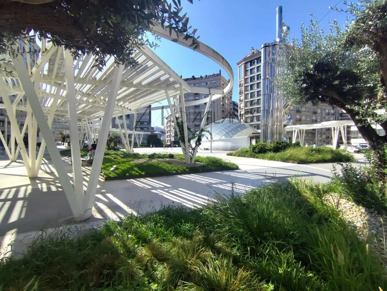 Terraza de Dúplex de alquiler en Vigo  con Calefacción, Parquet y Trastero