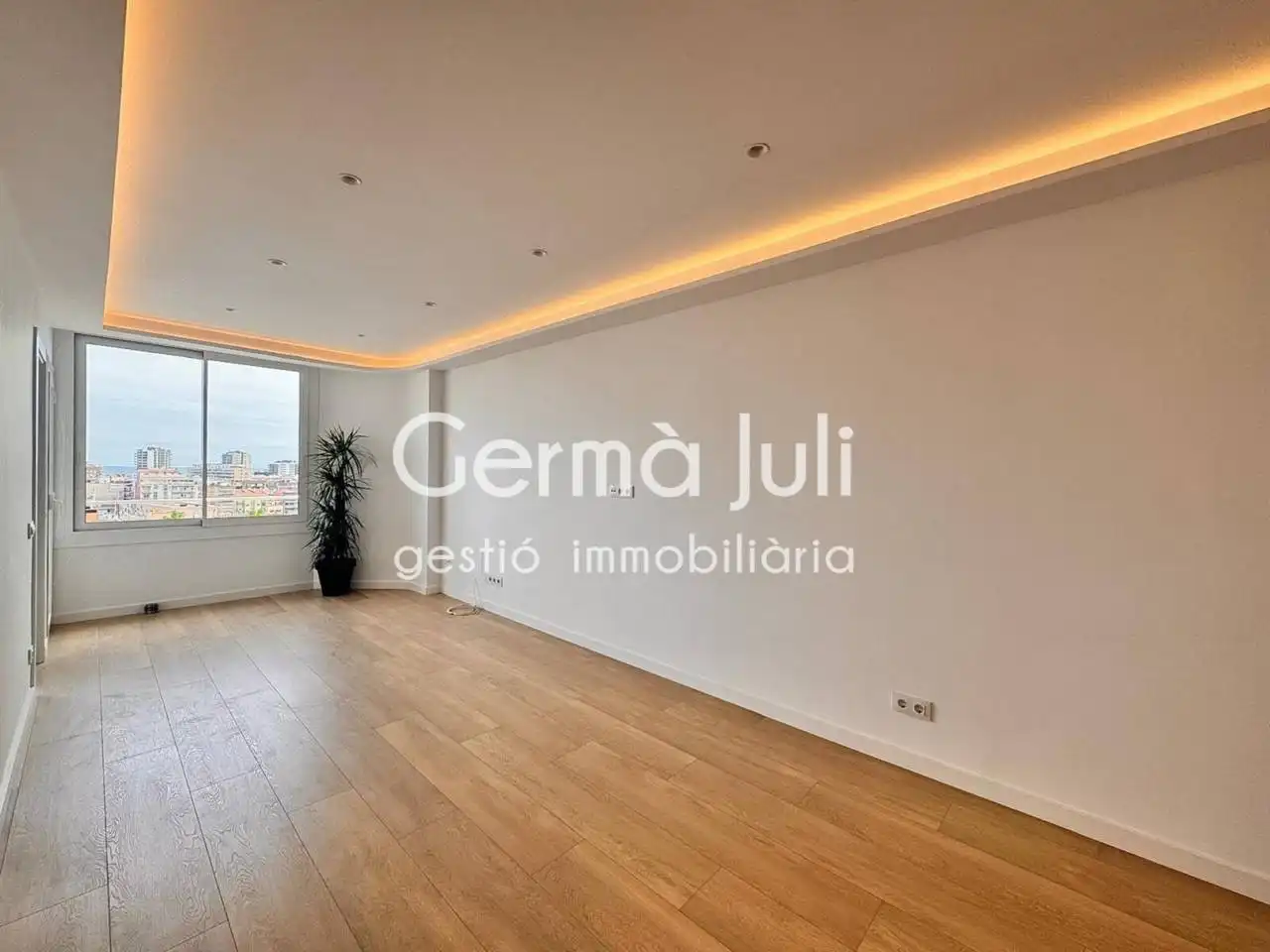 Sala de estar de Piso en venta en Badalona con Aire acondicionado, Calefacción y Balcón