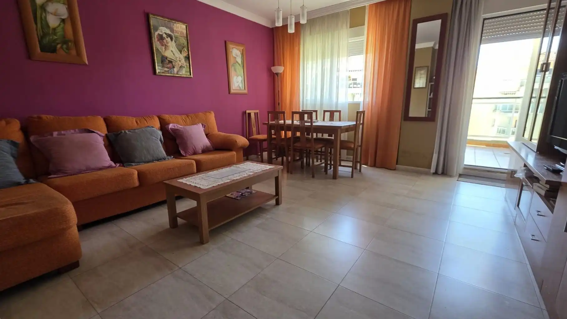 Sala de estar de Piso en venta en Gandia con Aire acondicionado, Calefacción y Terraza