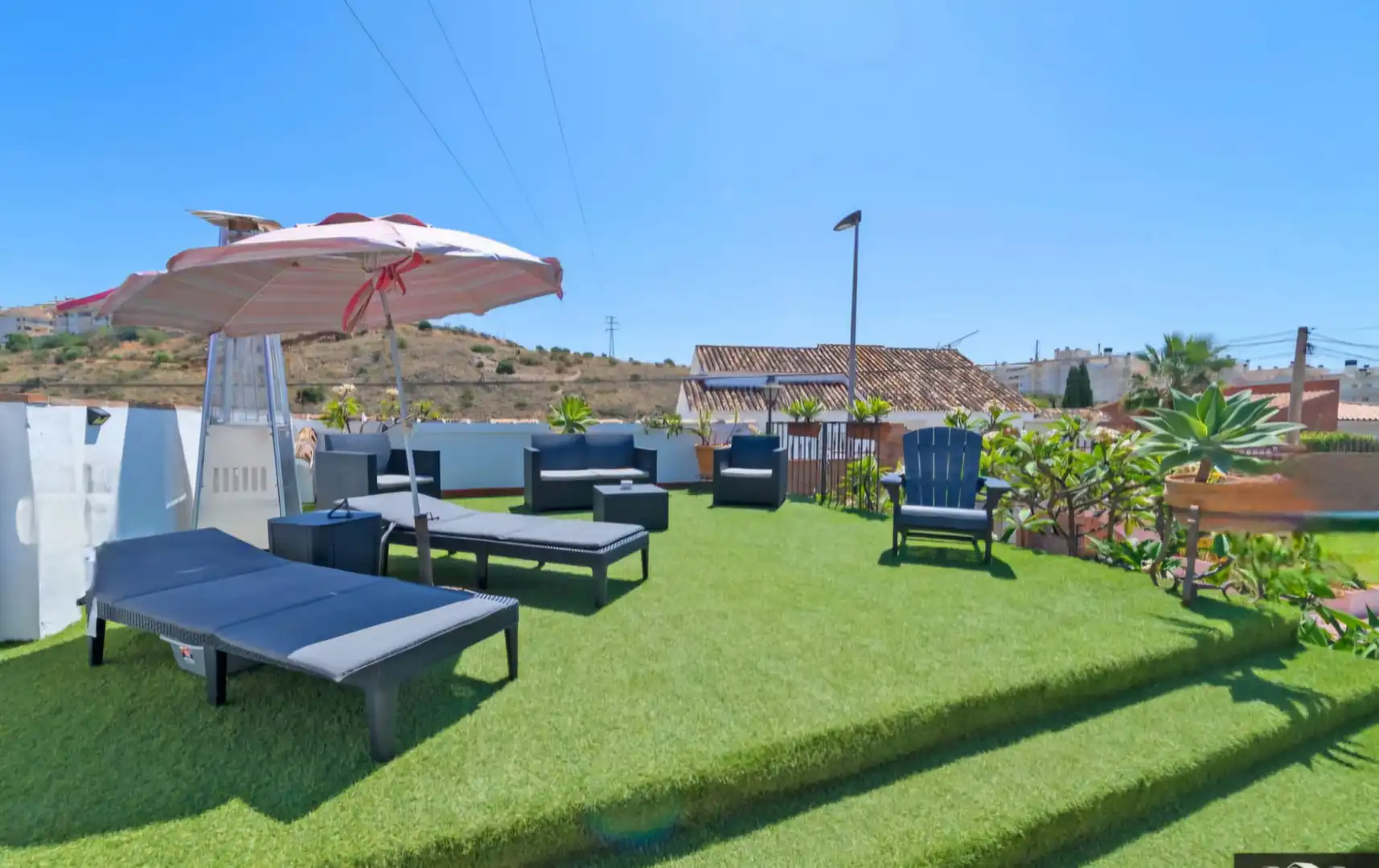 Terraza de Casa o chalet en venta en Rincón de la Victoria con Aire acondicionado, Jardín privado y Terraza
