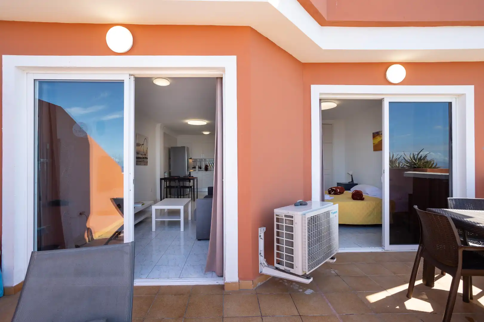 Terrasse von Wohnungen zum Verkauf in Santiago del Teide mit Klimaanlage, Terrasse und Möbliert