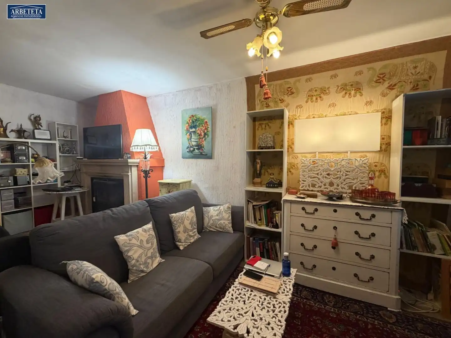 Wohnzimmer von Einfamilien-Reihenhaus zum Verkauf in Centenera mit Heizung, Privatgarten und Schwimmbad