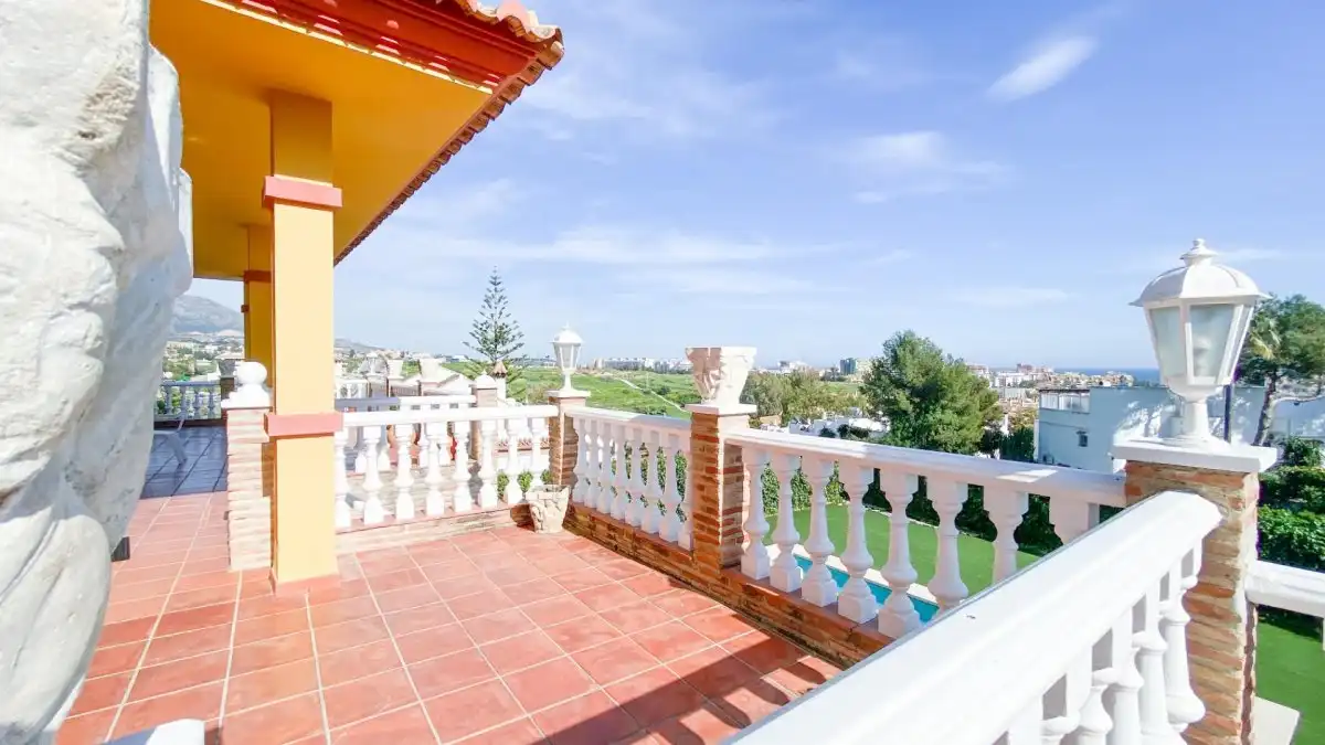 Terraza de Casa o chalet en venta en Mijas con Calefacción, Jardín privado y Terraza