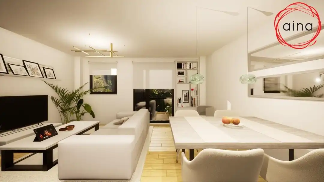 Sala de estar de Piso en venta en Beriáin con Calefacción, Jardín privado y Amueblado