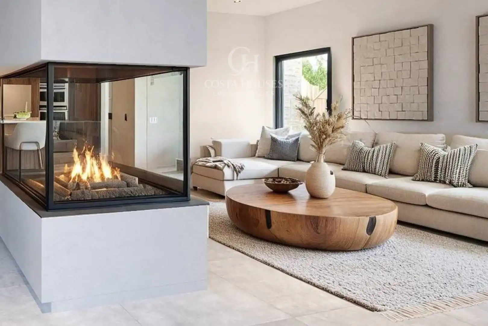 Living room of Houses for sale in Jávea / Xàbia  with Air Conditioner, Heating and Private garden