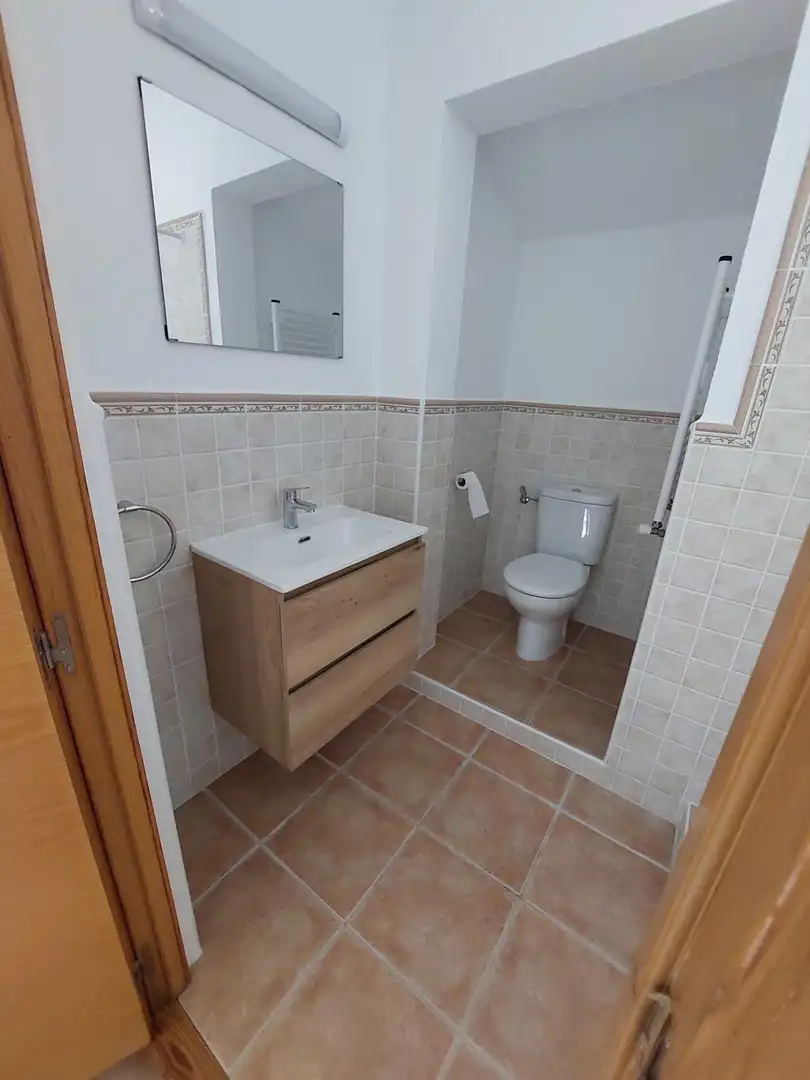 Baño de Finca rústica de alquiler en Alaró con Aire acondicionado, Jardín privado y Terraza