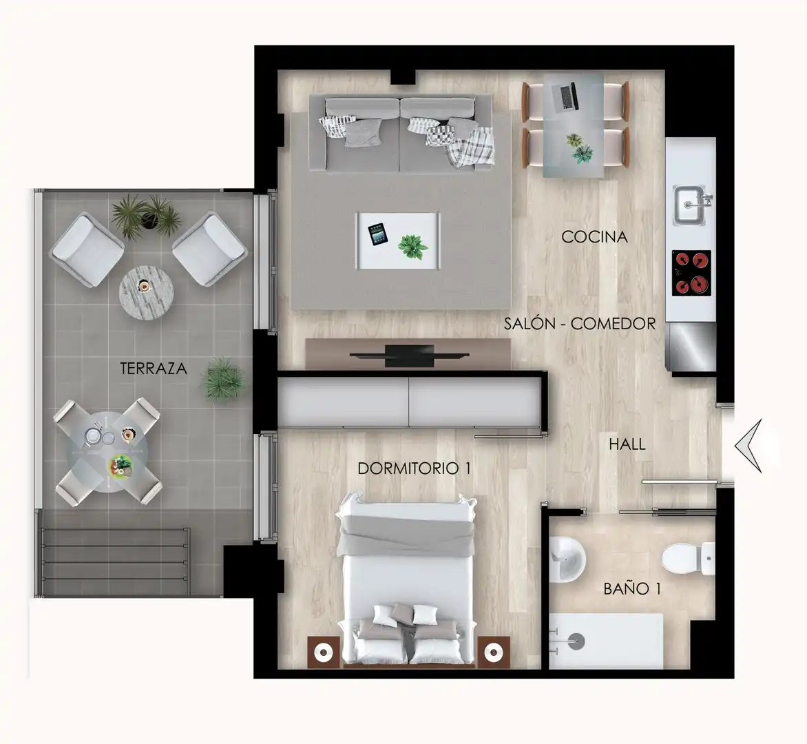 Mini appartamento con ascensore in vendita a Avenida de Berriozar, imagen 4