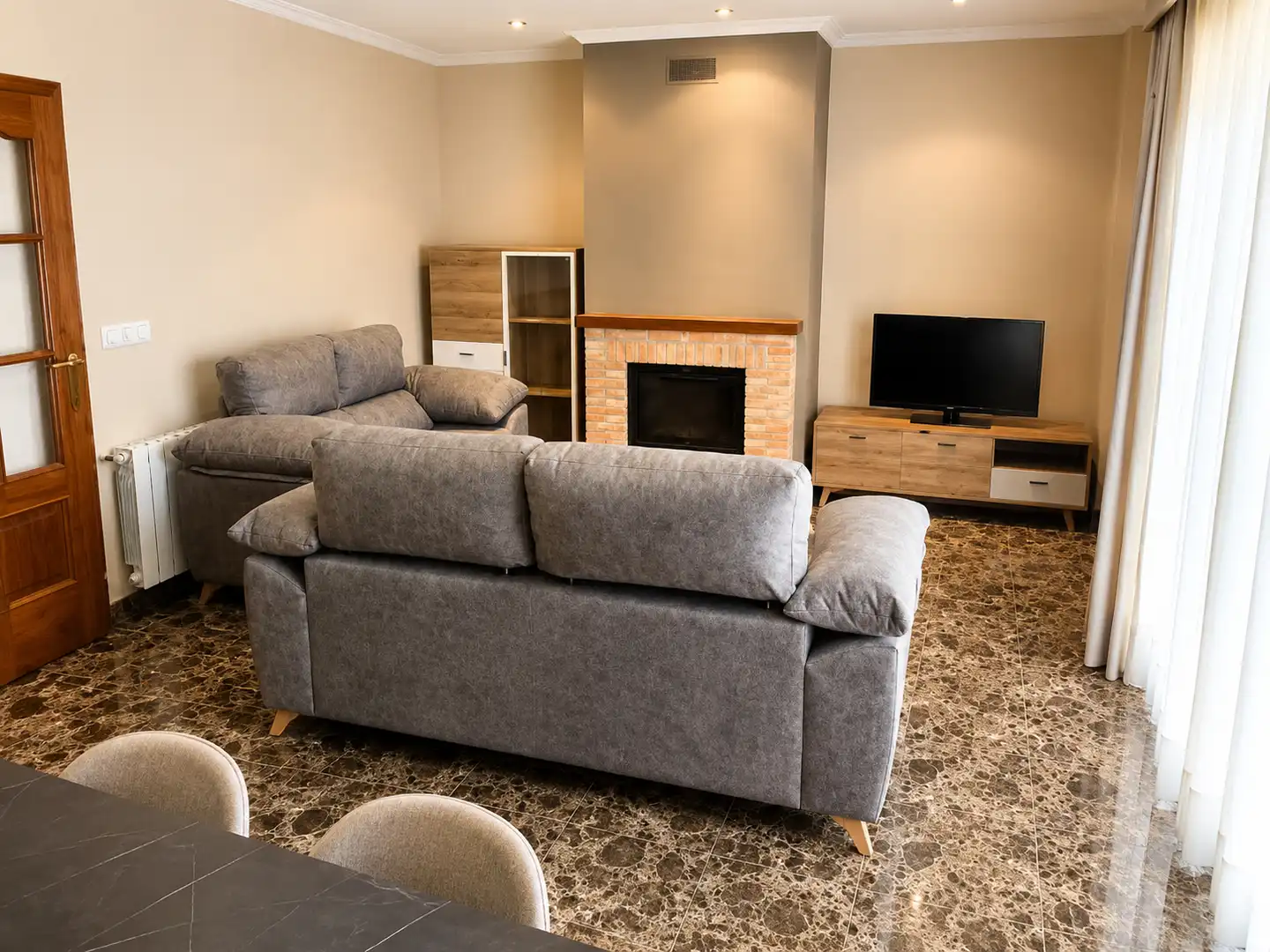 Wohnzimmer von Wohnung zur Miete in Vila-real mit Heizung und Balkon