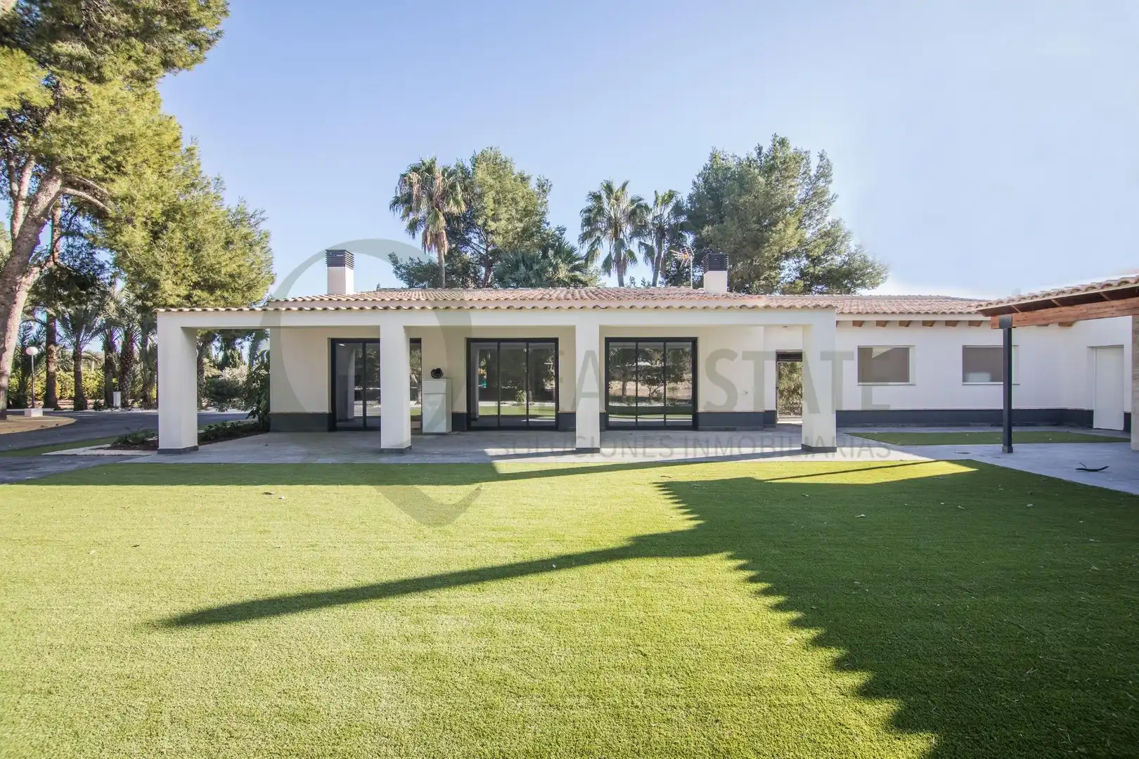 Vista exterior de Casa o chalet en venta en Mutxamel con Calefacción, Jardín privado y Terraza