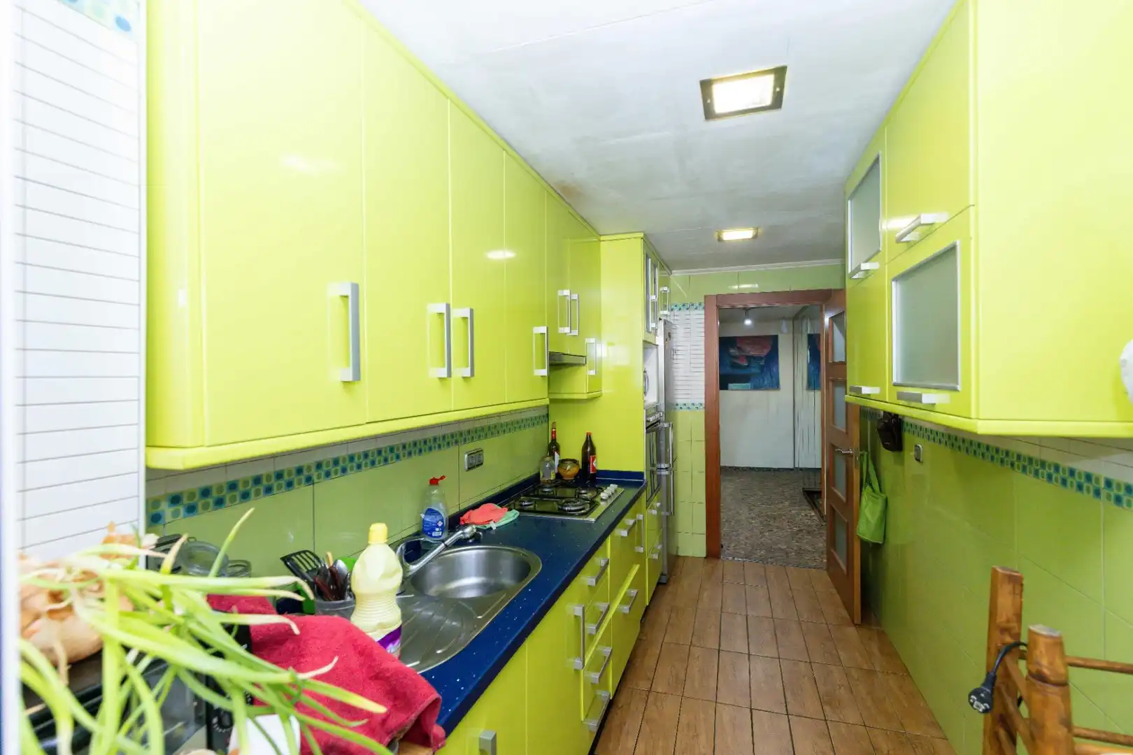 Kitchen of Flat for sale in Granada  with Air Conditioner and Private garden