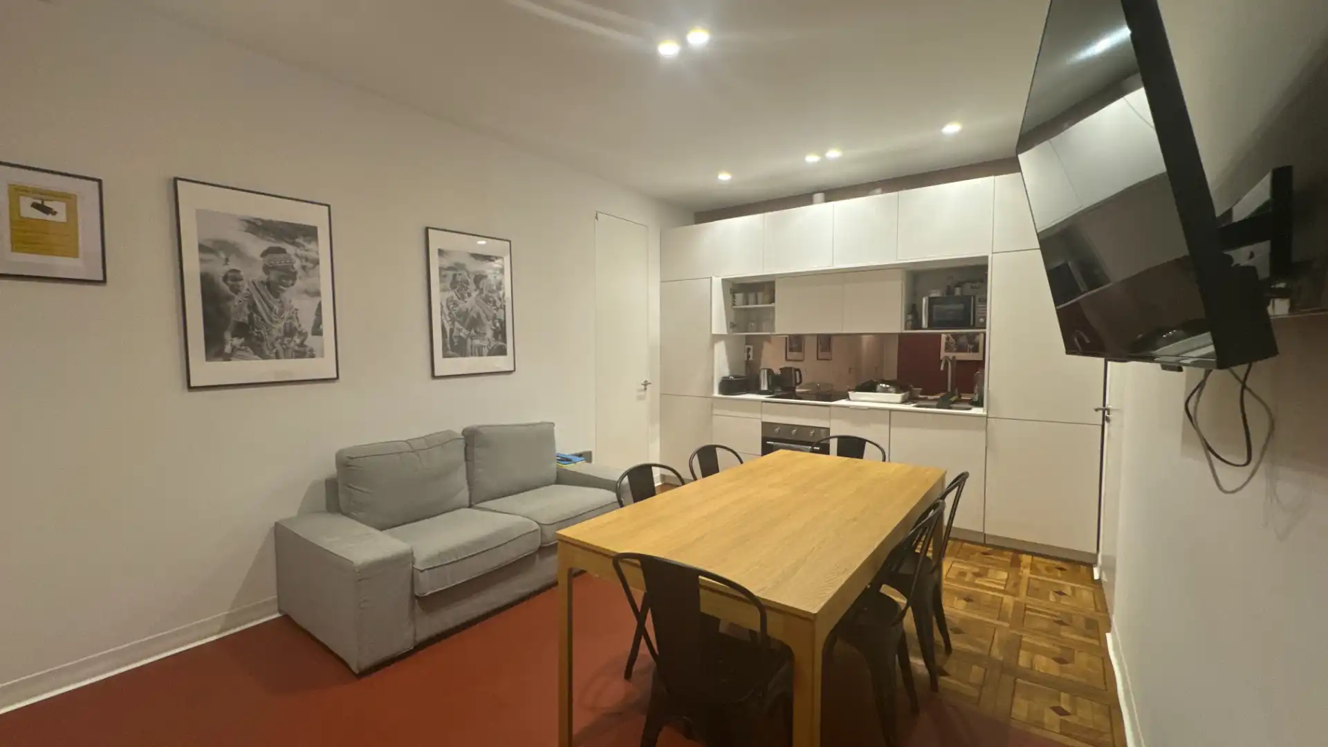 Sala d'estar de Casa o xalet per a compartir en Madrid amb Aire condicionat, Calefacció i Moblat