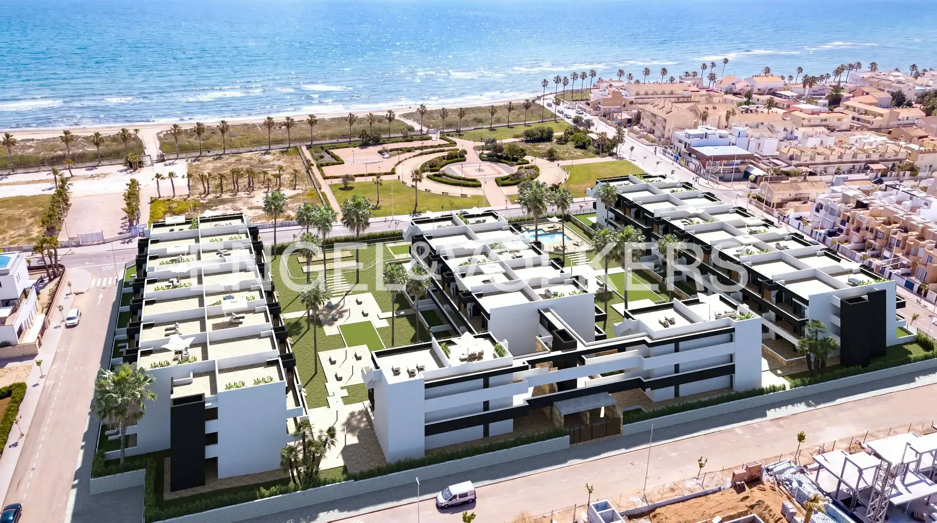 Exterior view of Flat for sale in Pilar de la Horadada  with Air Conditioner, Heating and Private garden