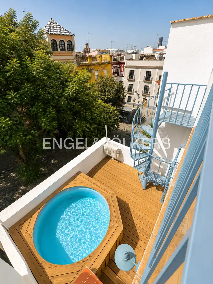 Terraza de Casa adosada en venta en Sevilla con Aire acondicionado, Calefacción y Terraza