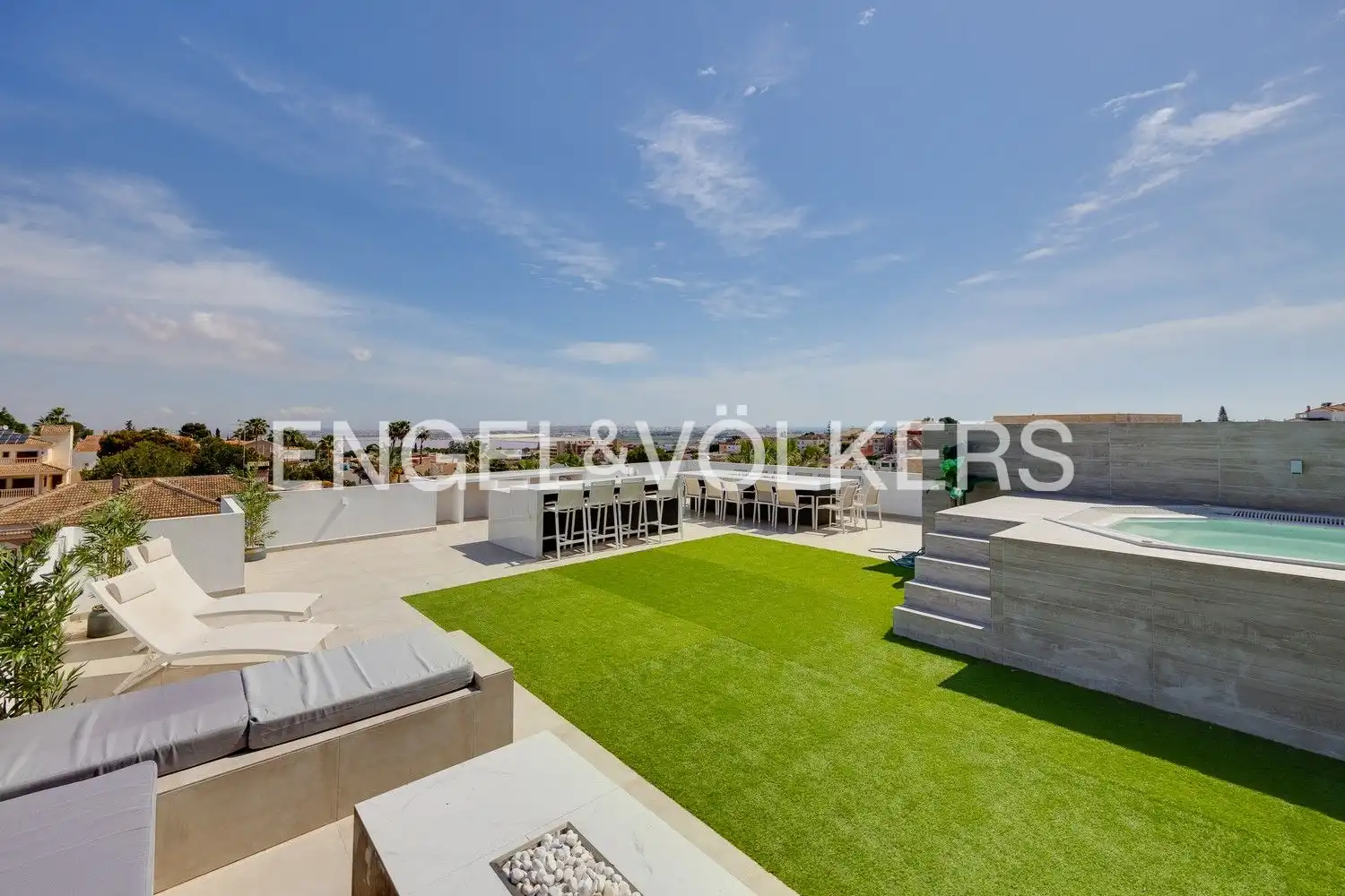 Terrace of Country homes for sale in Torrevieja  with Air Conditioner, Heating and Private garden