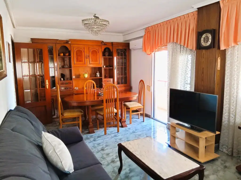 Sala de estar de Piso en venta en Valencia con Aire acondicionado, Amueblado y Horno