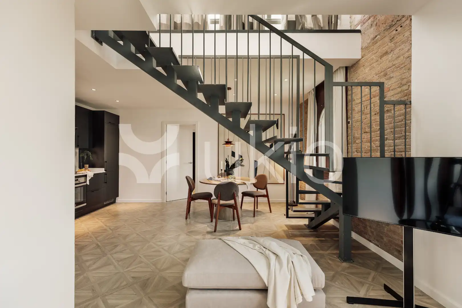 Sala d'estar de Apartament de lloguer en Barcelona amb Aire condicionat, Calefacció i Terrassa