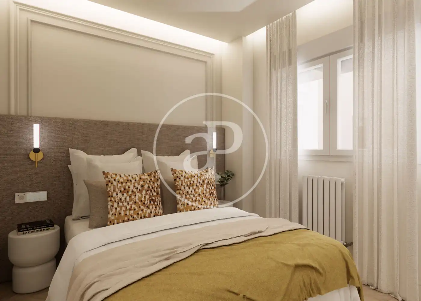 Bedroom of Flat for sale in Madrid  with Air Conditioner, Heating and Terrace