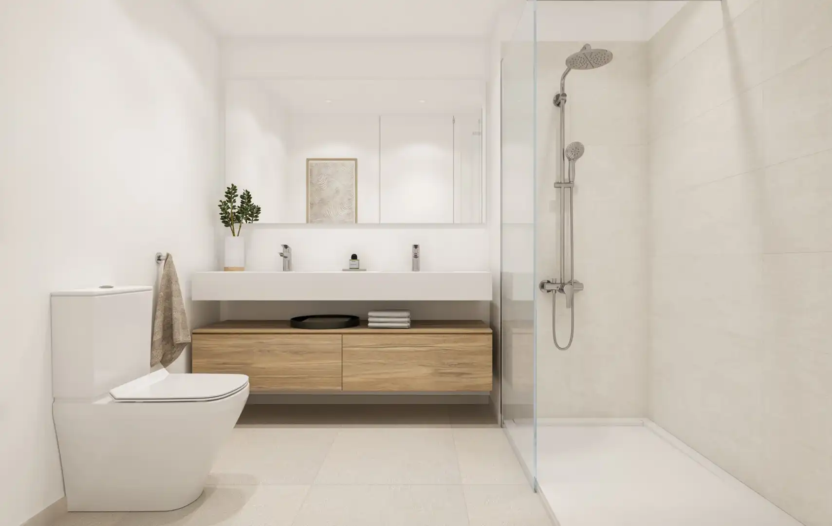 Baño de Planta baja en venta en Estepona con Aire acondicionado, Jardín privado y Terraza